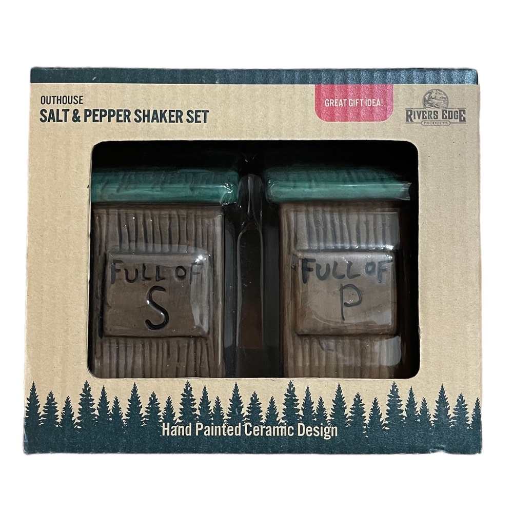 Rivers Edge Outhouse Salt & Pepper Shakers
